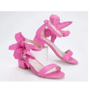 Cecelia New York Hibiscus Heeled Sandals
